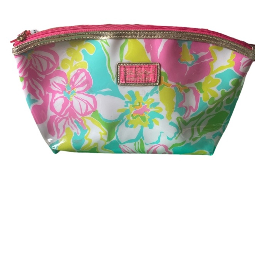 Lily Pulitzer X Estée Lauder cosmetic bag